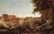 Jean Baptiste Camille  Corot View of the Colosseum from the Farnese Gardens USA oil painting artist